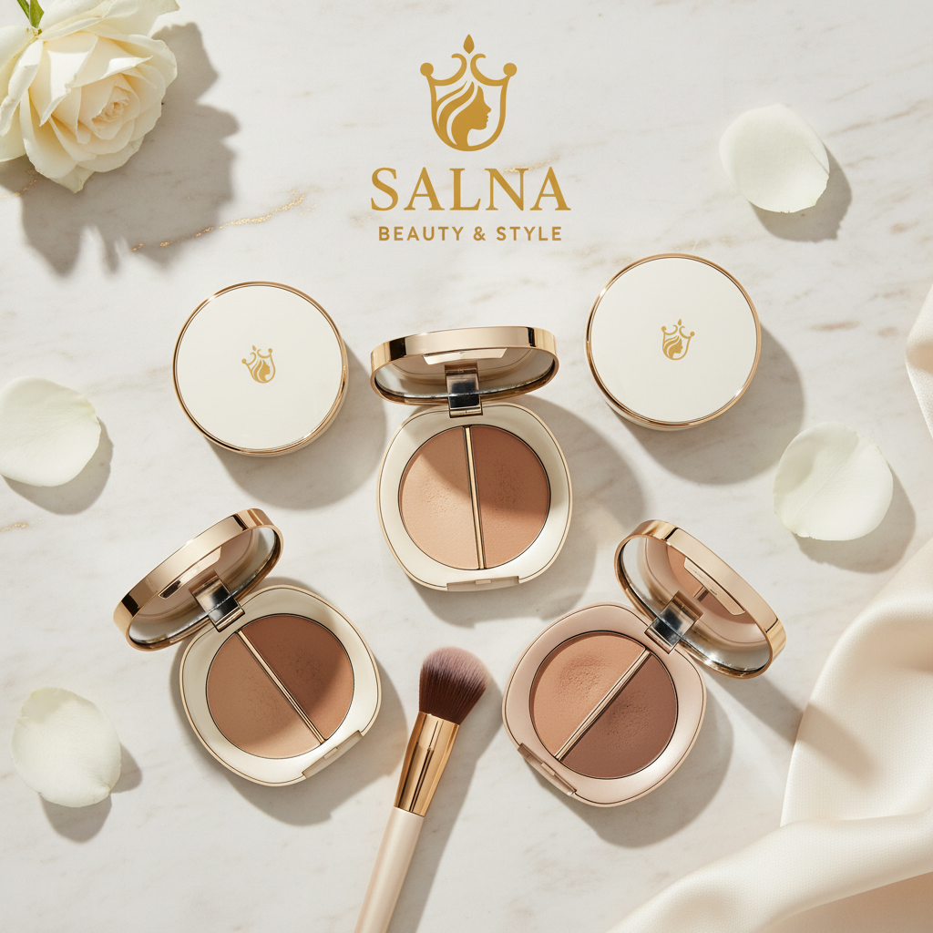 Dual blend powder foundation